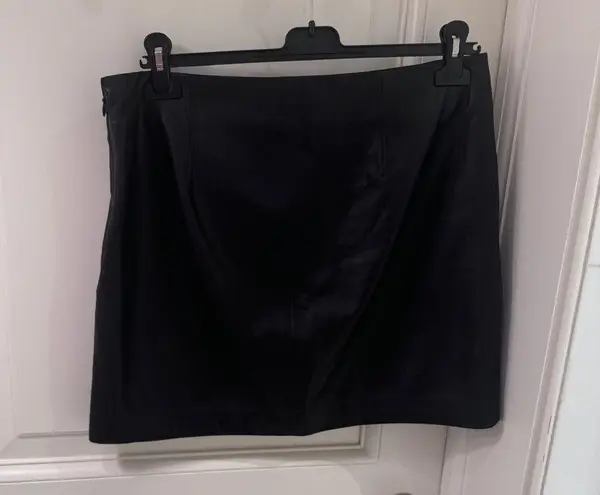 Ralph Lauren Leather Pencil Miniskirt