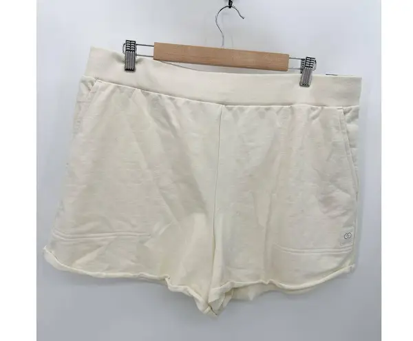 CALIA Shorts Women XXL NWT Cream Journey Collection High Rise Cut