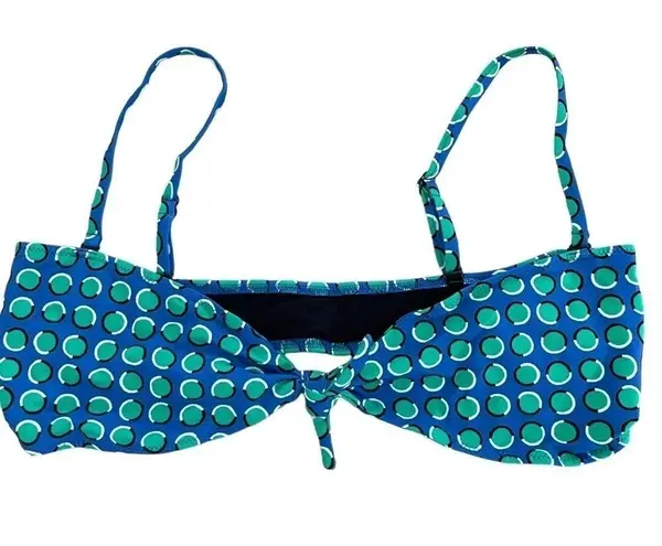 Solid & Striped The Roux Bikini Top Cobalt Blue Polka Dot