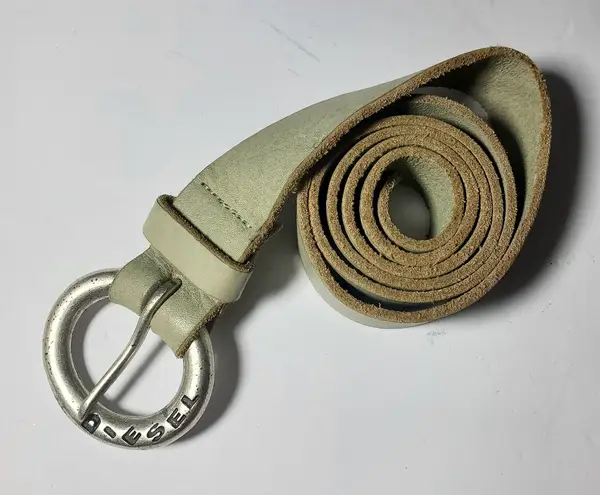 Diesel Vintage Genuine Leather Green Belt. Size: 38"