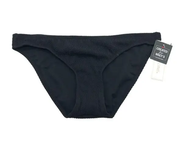Salt + Cove Juniors' Textured Hipster Bikini Bottoms Black M Size undefined