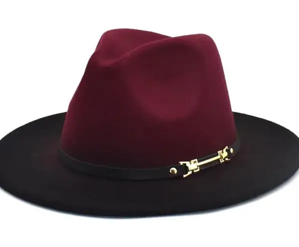 Fedora Hat various gradient colors wide brim wool/felt unisex fedora hat new Multiple