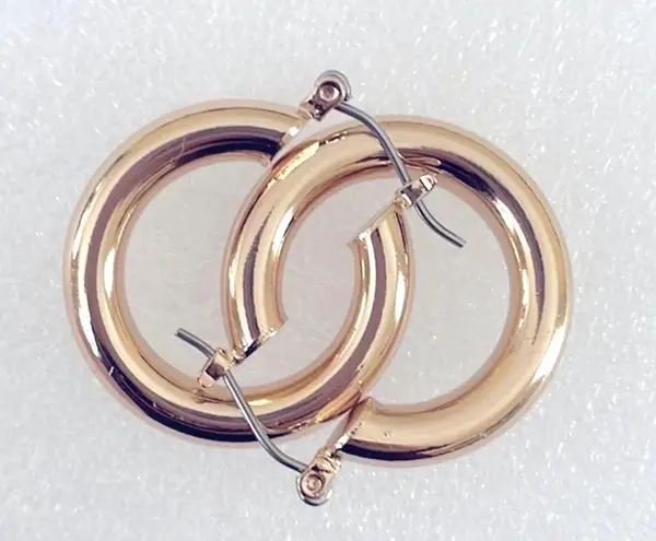 Mia Fiore- Italy Chunky Gold Plated Hoop Earrings