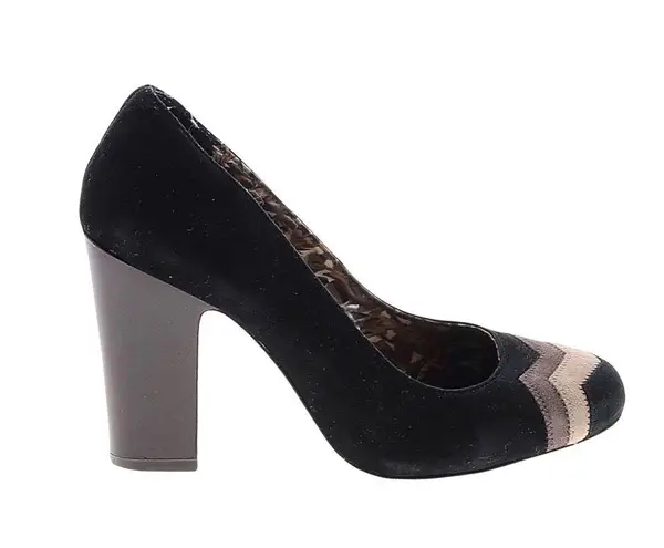 Missoni x Target ミ★ Barkwood Chevron Print Suede Heeled Pumps ミ★ Black ミ★ 6.5M