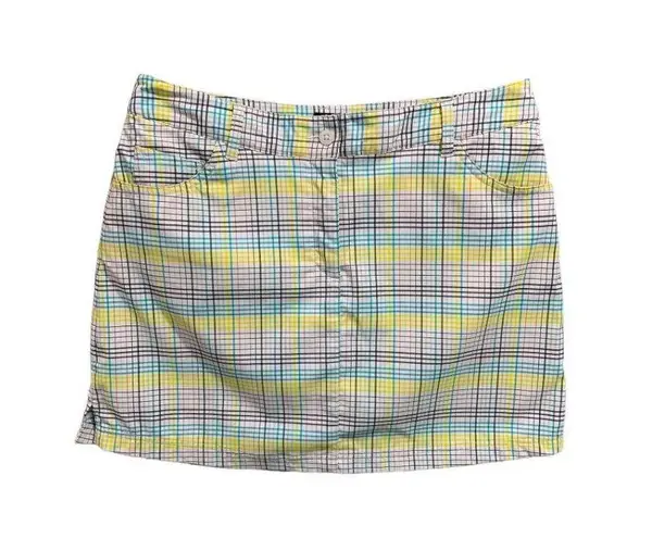 Slazenger Size 8  Womens Golf Plaid Skort Skirt Undershorts Pockets