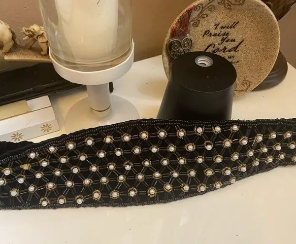 Vintage BUNDLE DEAL VELVET HAND BAG WITH MATCHING BELT