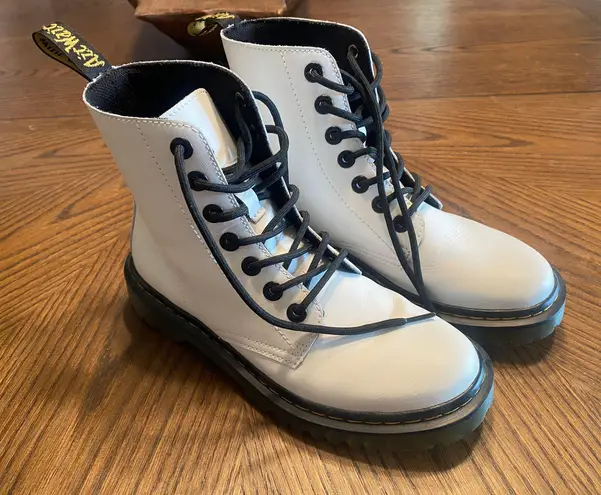 Doc Martens White Boots Size 7