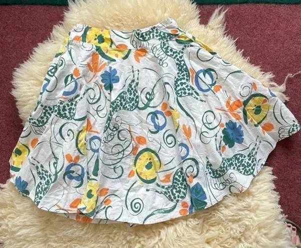 70s Vintage Handmade circle mini Skirt skater skirt Size 2