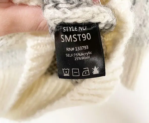 Skullhouse Love Graphic Crewneck Wool Blend Sweater Size L/XL Size L