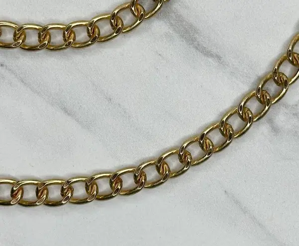 Gold Tone Chain Link Crossbody Purse Handbag Replacement Strap 50" ✨
