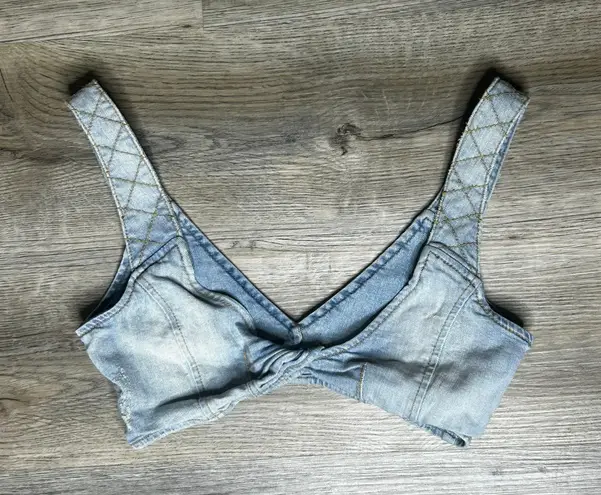 Retrofête Retrofete Denim Bra Top