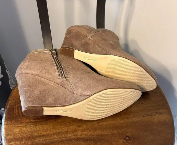 X-Appeal Aubree Taupe Ankle Boots Womens Size 10 Tan Booties