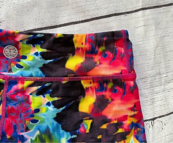 LAB MFG small tie dye gym work out shorts