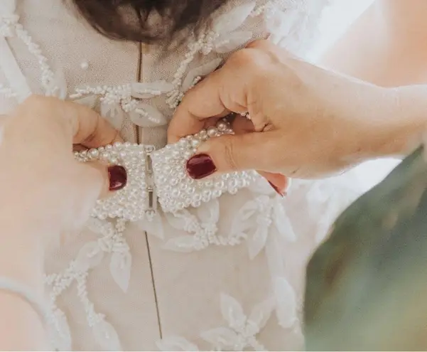 Custom fresh water pearl bridal belt