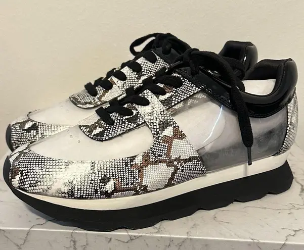 Jessica Rich Transparent Sneaker in Gold Size 39