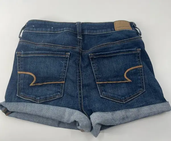 American Eagle  outfitters high rise shortie blue jean shorts size 6