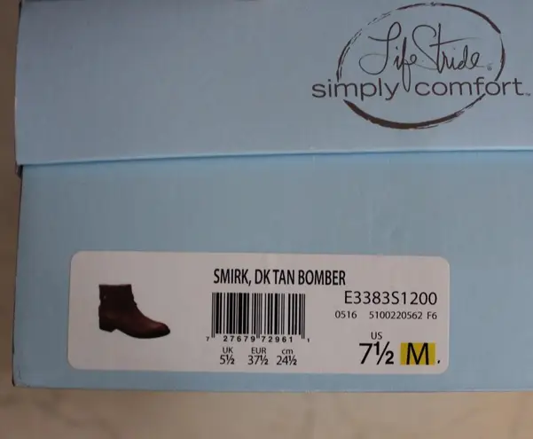 X-Appeal | Brown buckle ankle boot