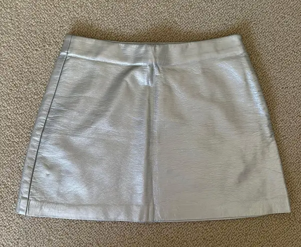 ZARA Faux Leather Miniskirt