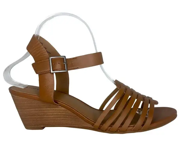 Susina Brown Terra Wedge Sandal