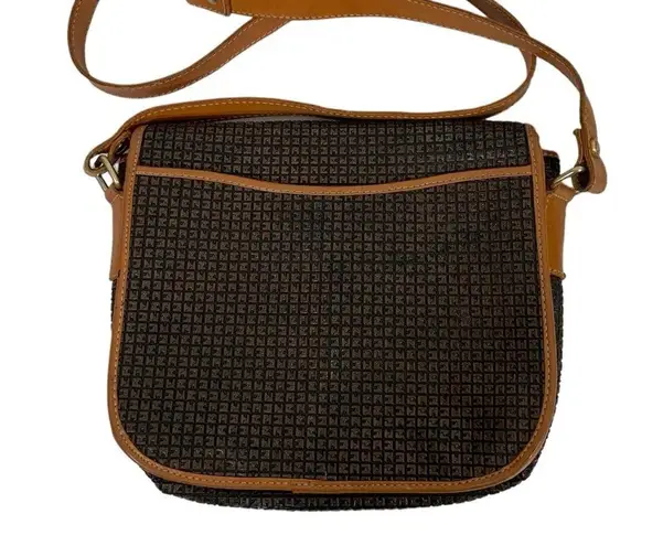 Vintage Ted Lapidus Monogram CrossBody Bag Purse