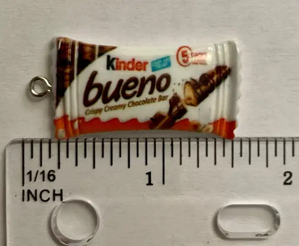 Handmade Kinder Bueno Charm Pendant