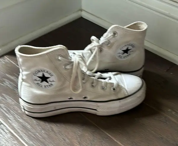 Converse Hightop Platform White