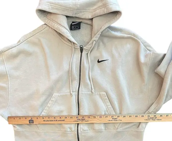  Cropped Hoodie Full Zip Tan With Black Nike Check Women’s Medium