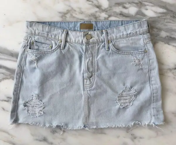 MOTHER Denim MOTHER The Big Mini A-line Skirt in Get Blondie • Sz 26