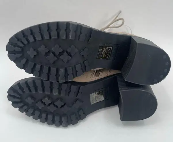 DOLCE VITA Nigel Boots Size 8 Lace Up Heels NEW Suede Leather Bootie Taupe NWOT Tan