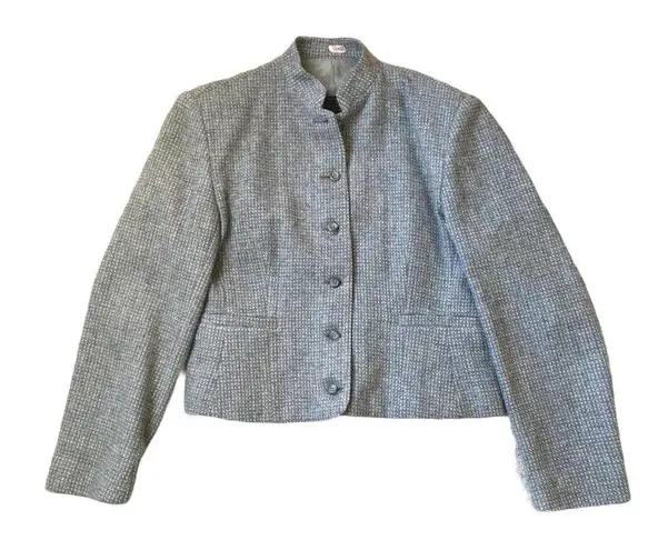 American Vintage Vintage Grey Wool Military Blazer EUC 