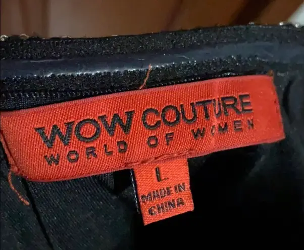 Wow Couture Silver Strapless Dress