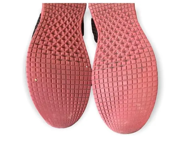 Nobull Black Gradient Mesh Runner Sneakers Red Ombre Sole Womens 11.5