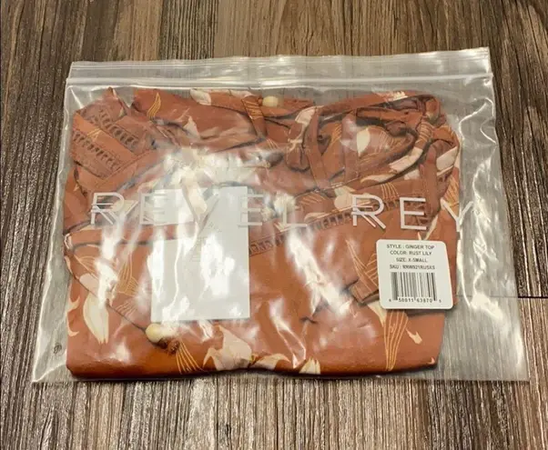 Ginger Top in Rust Lily Size XS