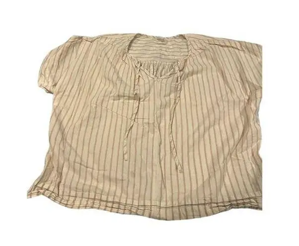 Melrose and Market Women's Striped Blouse Size L Multicolor Casual