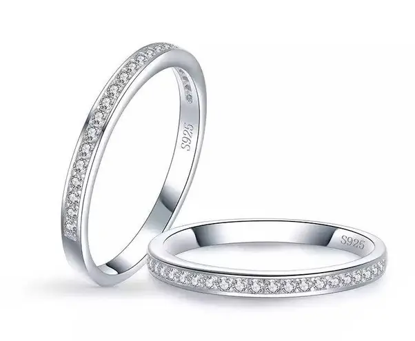 Sterling Silver SIZE 8 925 Stackable Dazzling Cubic Zirconia Ring