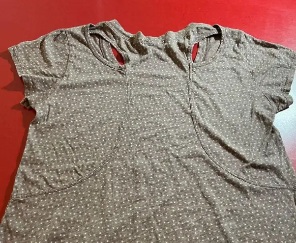 Fresh Produce Womens S USA Made Cotton Polka Dot Tee Top Resort Coastal casual