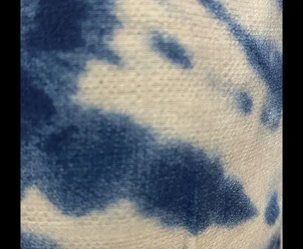 Milk and Honey Blue white wash cropped top with tie back- Size Small