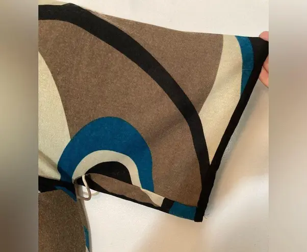 Sneak Peek brown tan & blue lightweight sweater dress Size L