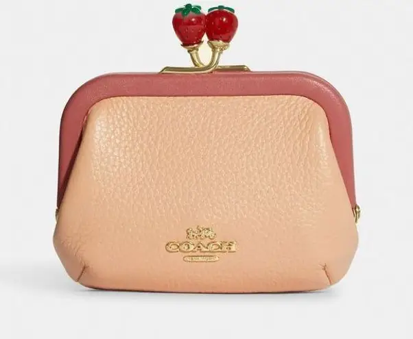 Coach  Nora Kisslock Card Case In Colorblock c8334