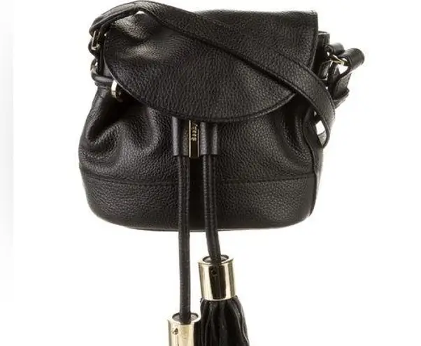 See By Chloe Vicki Black Leather Tassel Crossbody Bag