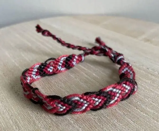 Handmade Mckenna Bracelet, anklet, trendy, comfortable, tie, embroidery thread, woven, gi