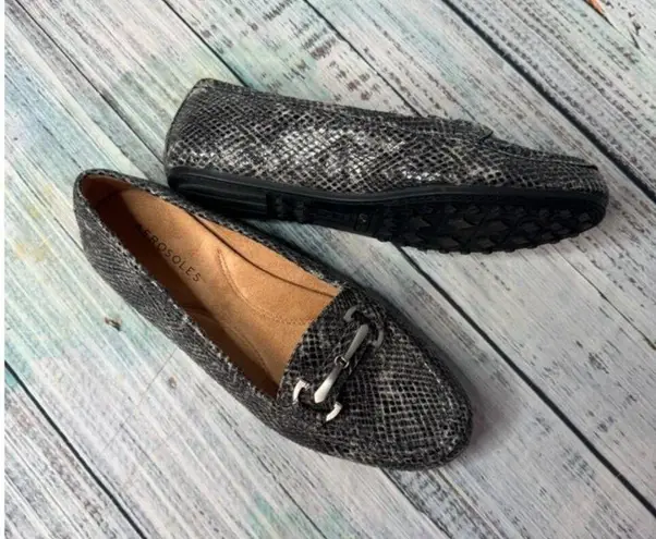 Aerosoles Day Drive Loafers Black Horse Bit 6.5