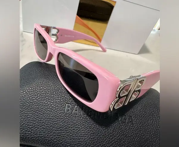 Balenciaga dynasty rectangle pink limited edition sunglasses ✨