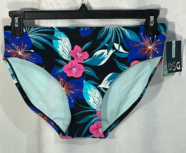 DSG Floral/Tropic Bottoms Swimwear Size Medium NWT Blue