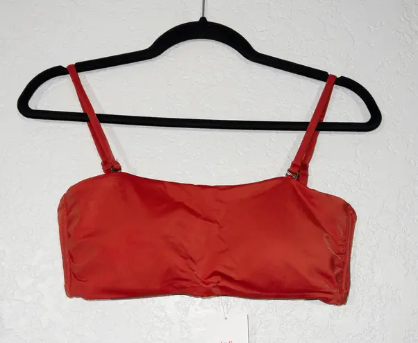 ANDIE NWT  Chili Pepper Red Bora Bora Strapless Swimsuit Top Size Large