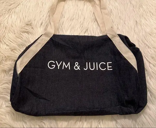 Private Party Gym & Juice Denim Duffle Bag