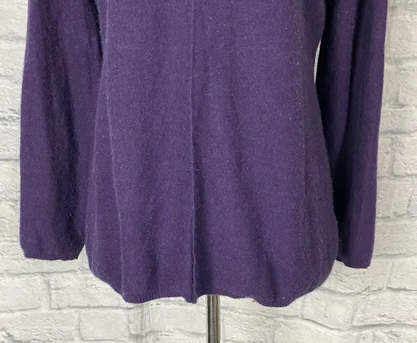 Calvin Klein Jeans women L Longsleeve pullover turtleneck sweater purple