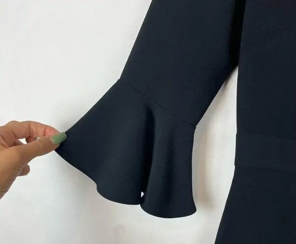 Sail To Sable STS Woman’s Size 4 Black Romper 3/4 Bell Sleeves Preppy