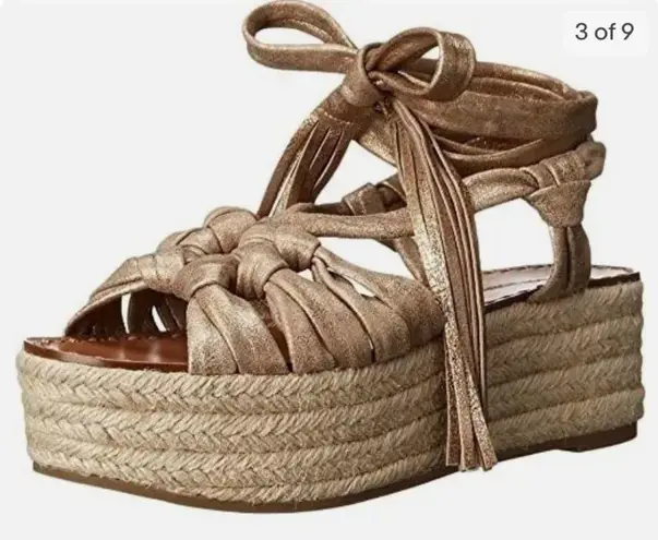 Sigerson Morrison Cosie Lace Up Platform Sandals Size 6