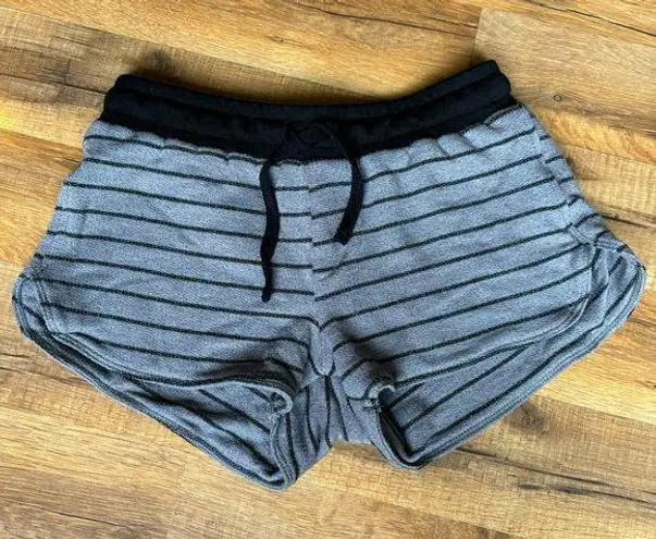 Michael Lauren Black & Gray Striped Shorts